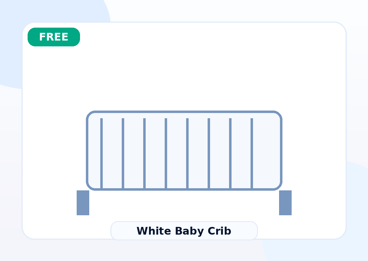 White Baby Crib